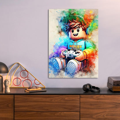 Roblox Gamer metal poster