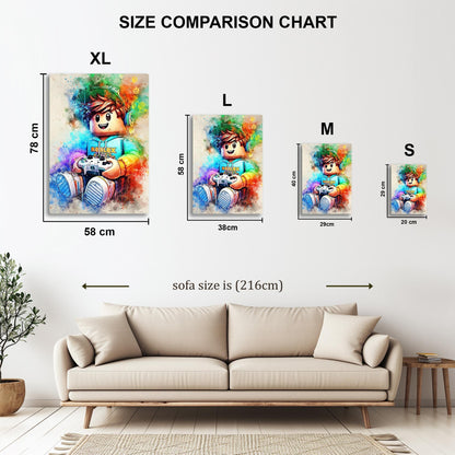 Roblox Gamer metal poster