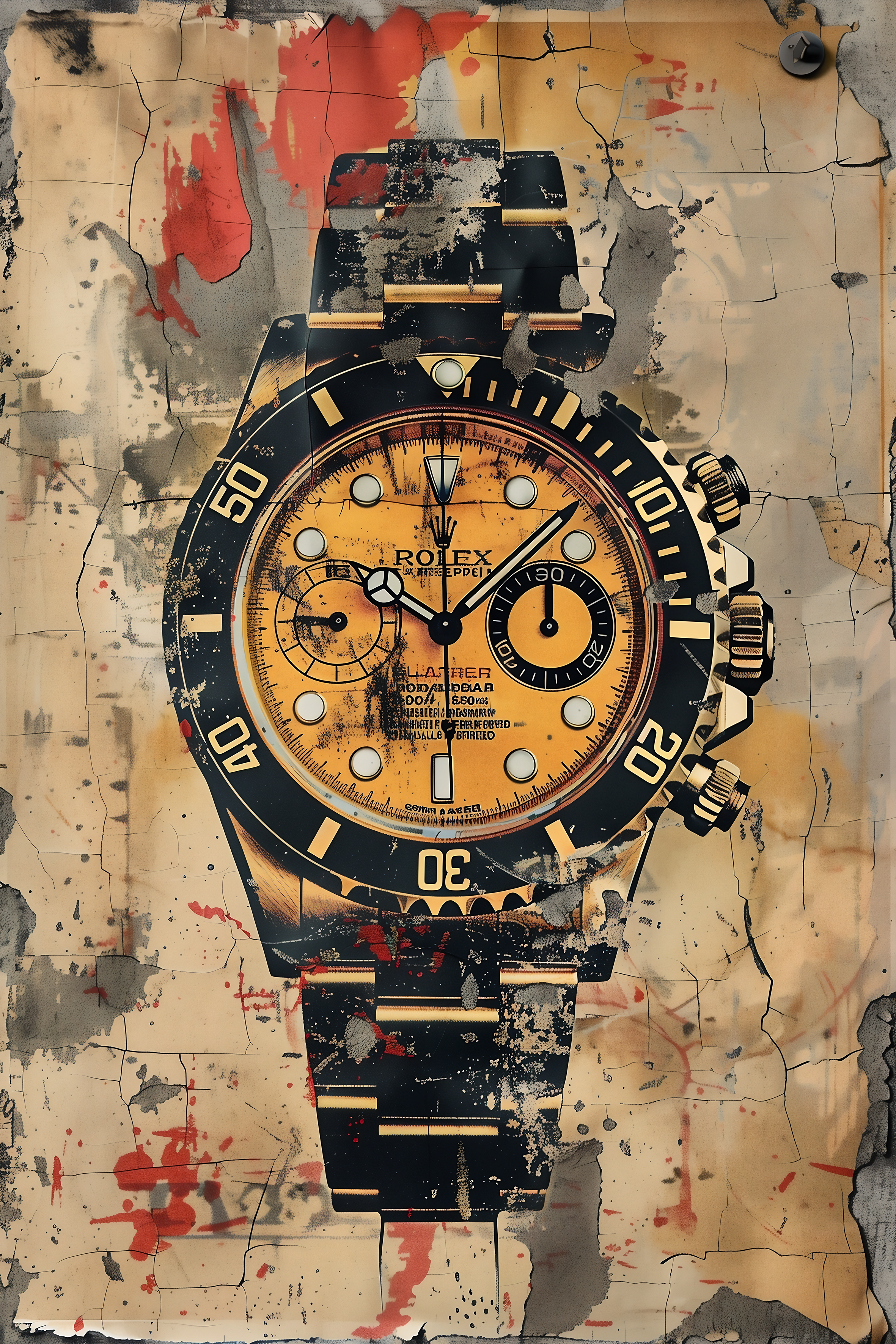 Rolex Watch metal poster artwork