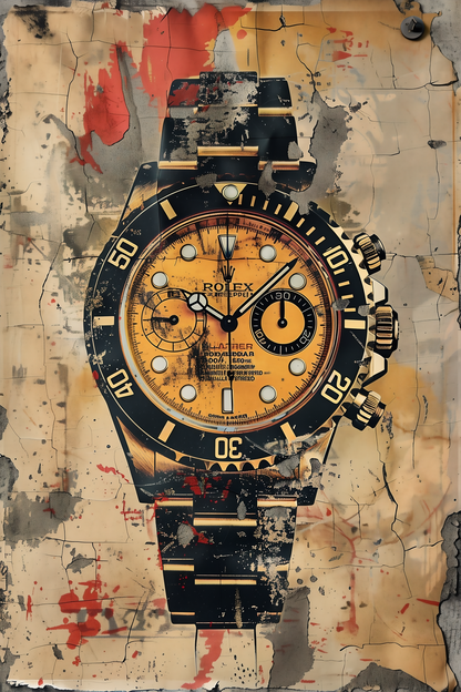 Rolex Watch metal poster artwork