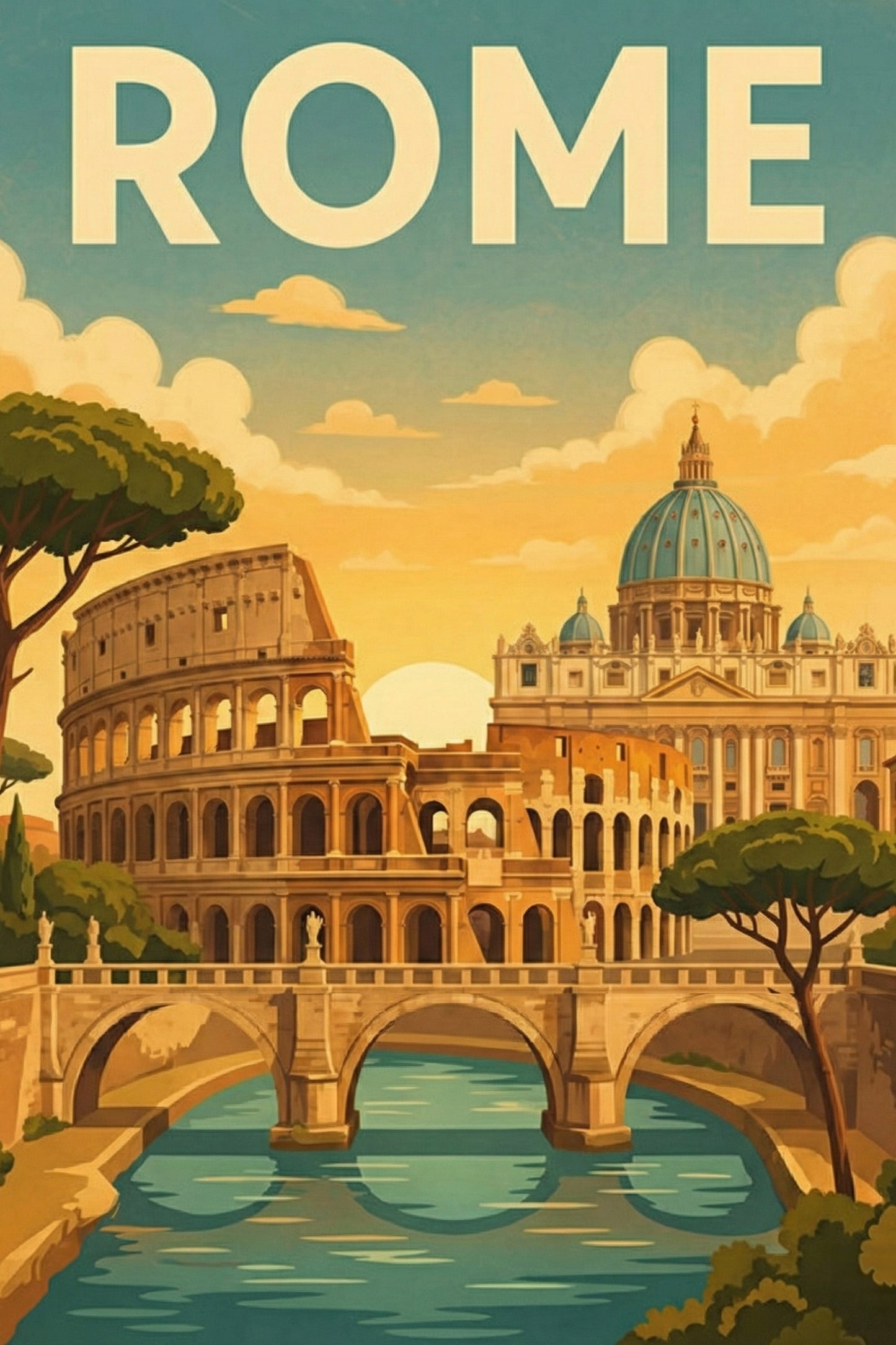 Rome metal poster artwork