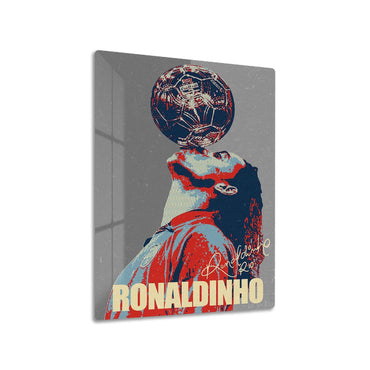 Ronaldinho metal poster