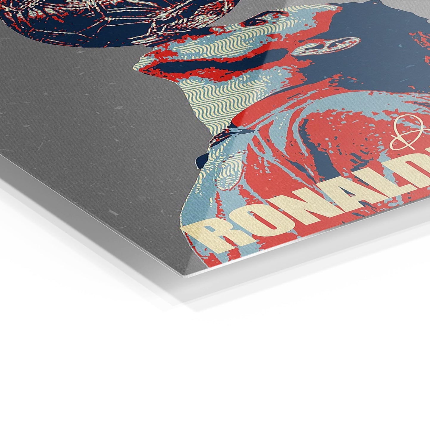 Ronaldinho metal poster