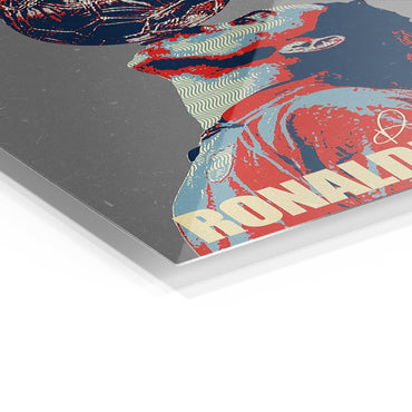 Ronaldinho metal poster