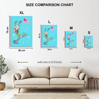 Running Away metal wall art in styled room setting