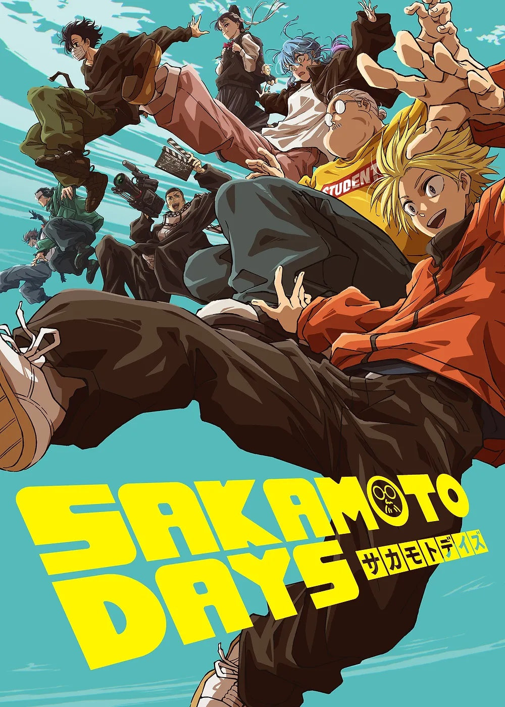 Sakamoto Days Cast metal poster artwork