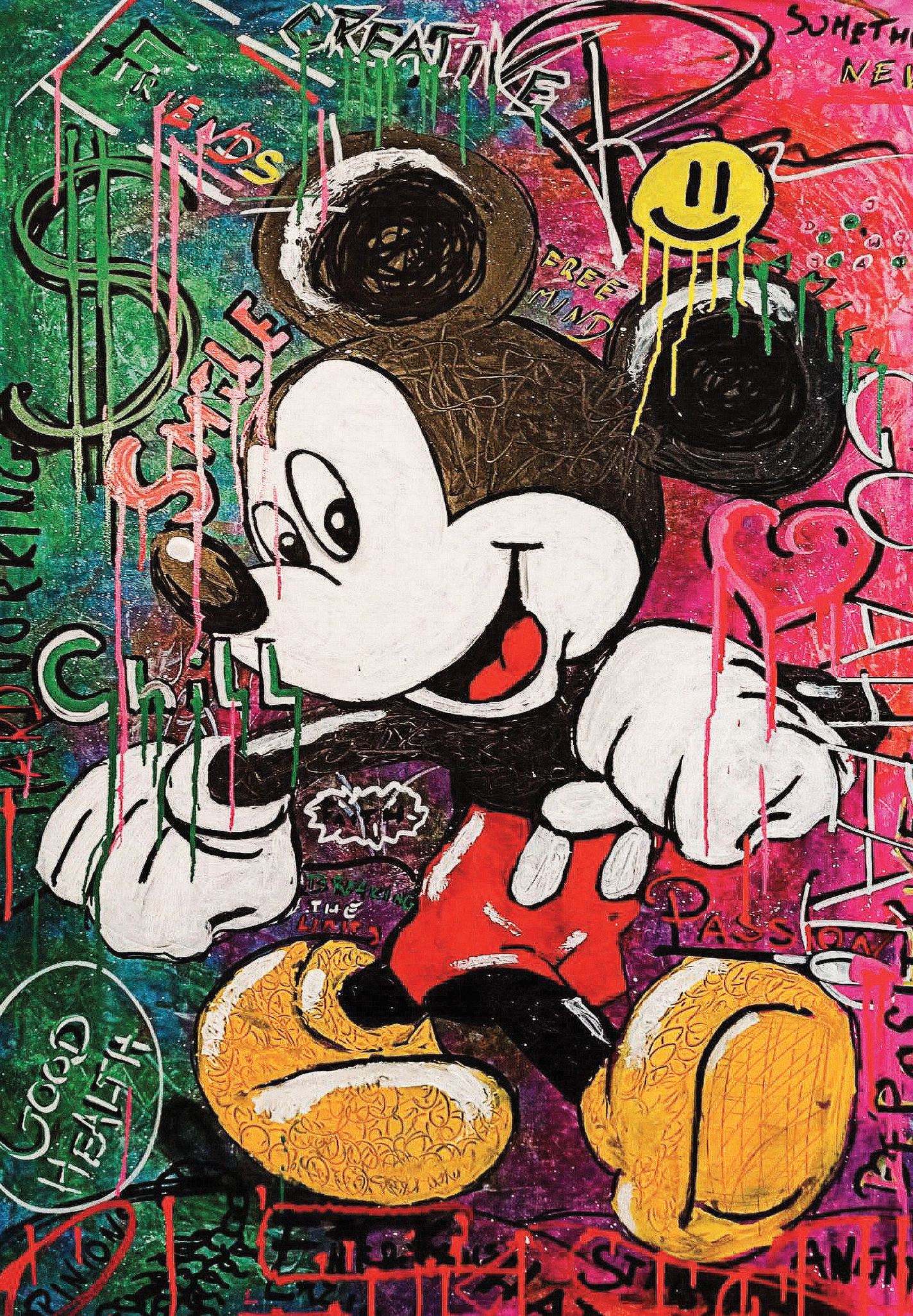Mickey Mouse metal poster artwork