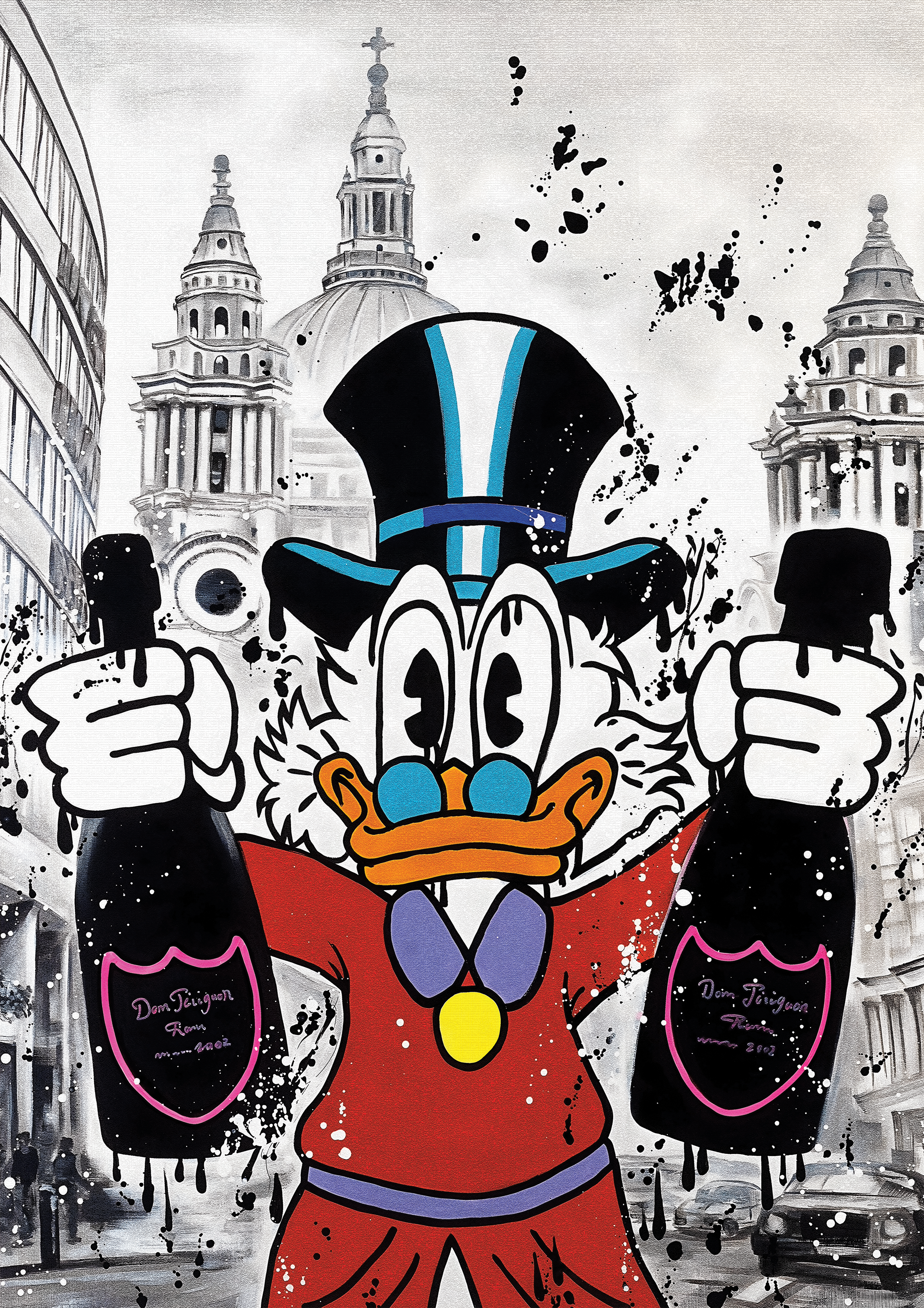 Scrooge McDuck metal poster artwork