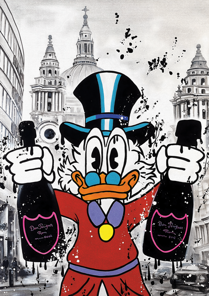 Scrooge McDuck metal poster artwork