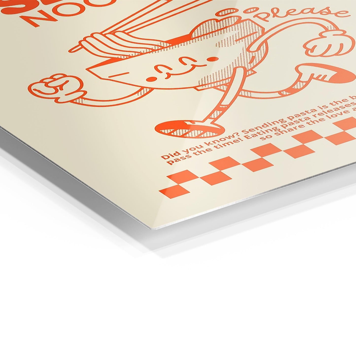 Send Noods Ramen metal poster