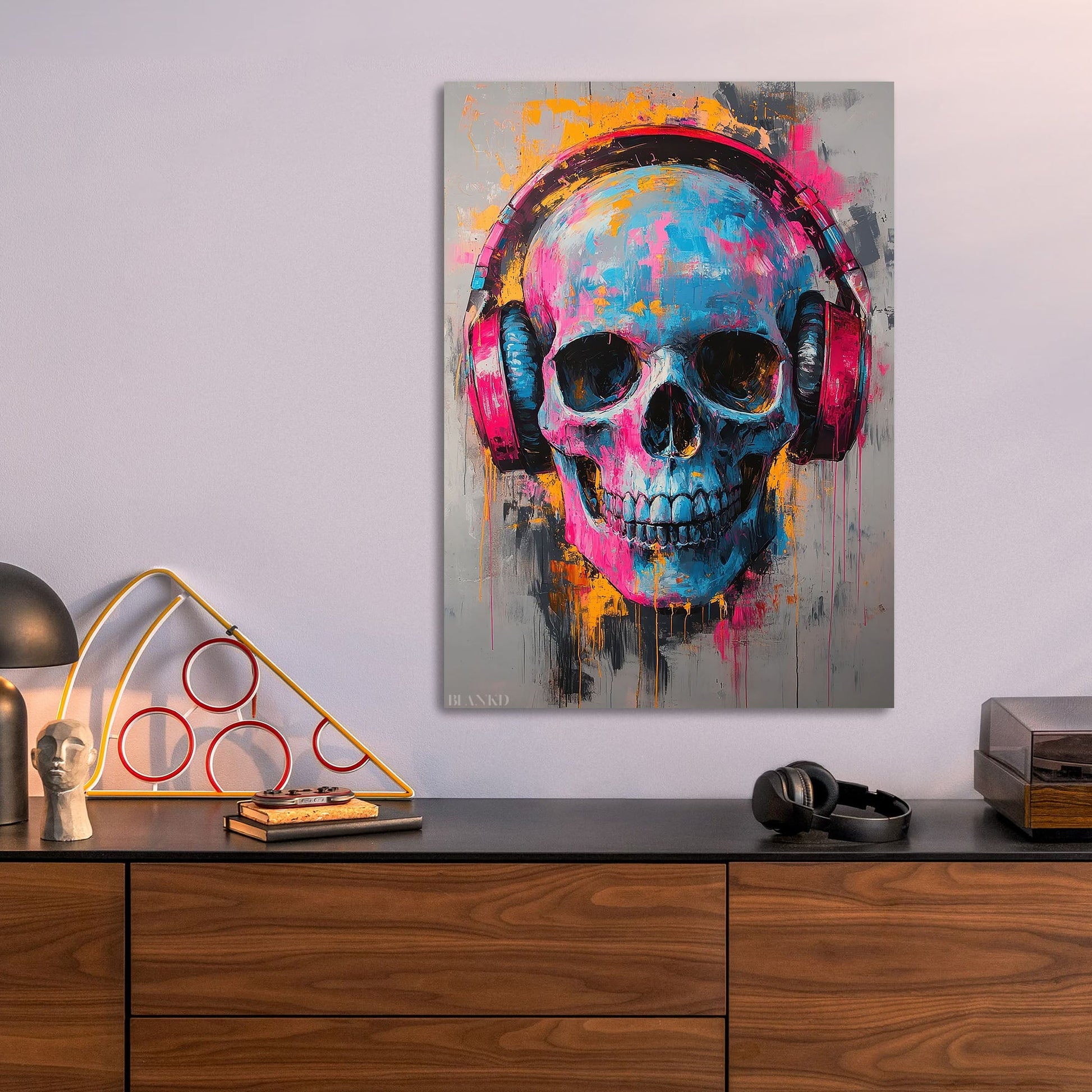 Skull with Headphones