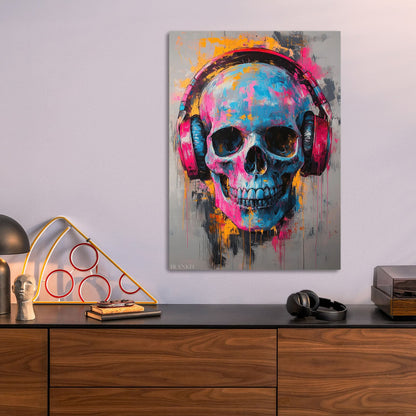 Skull with Headphones