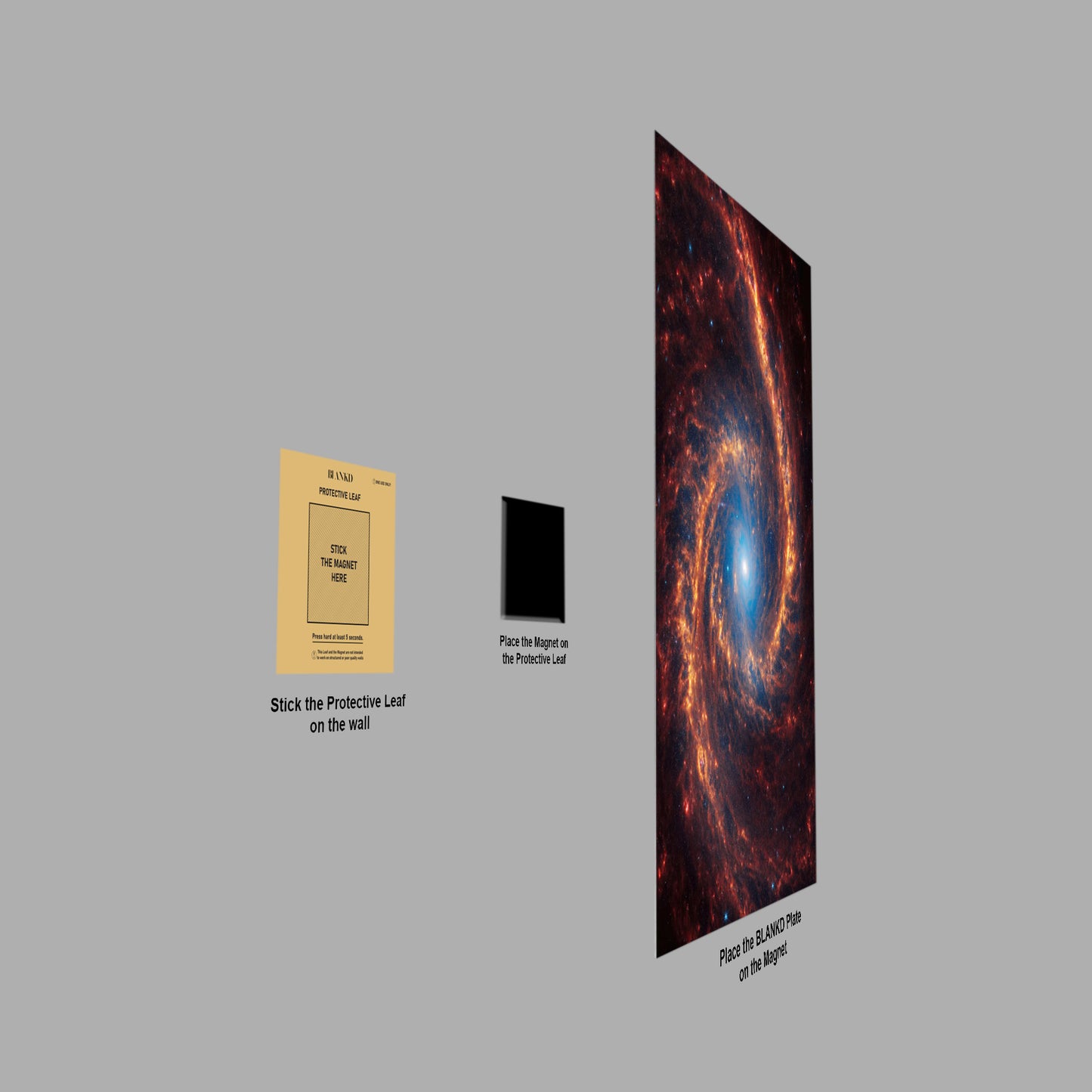 Spiral Galaxy NGC 1566 poster close-up detail
