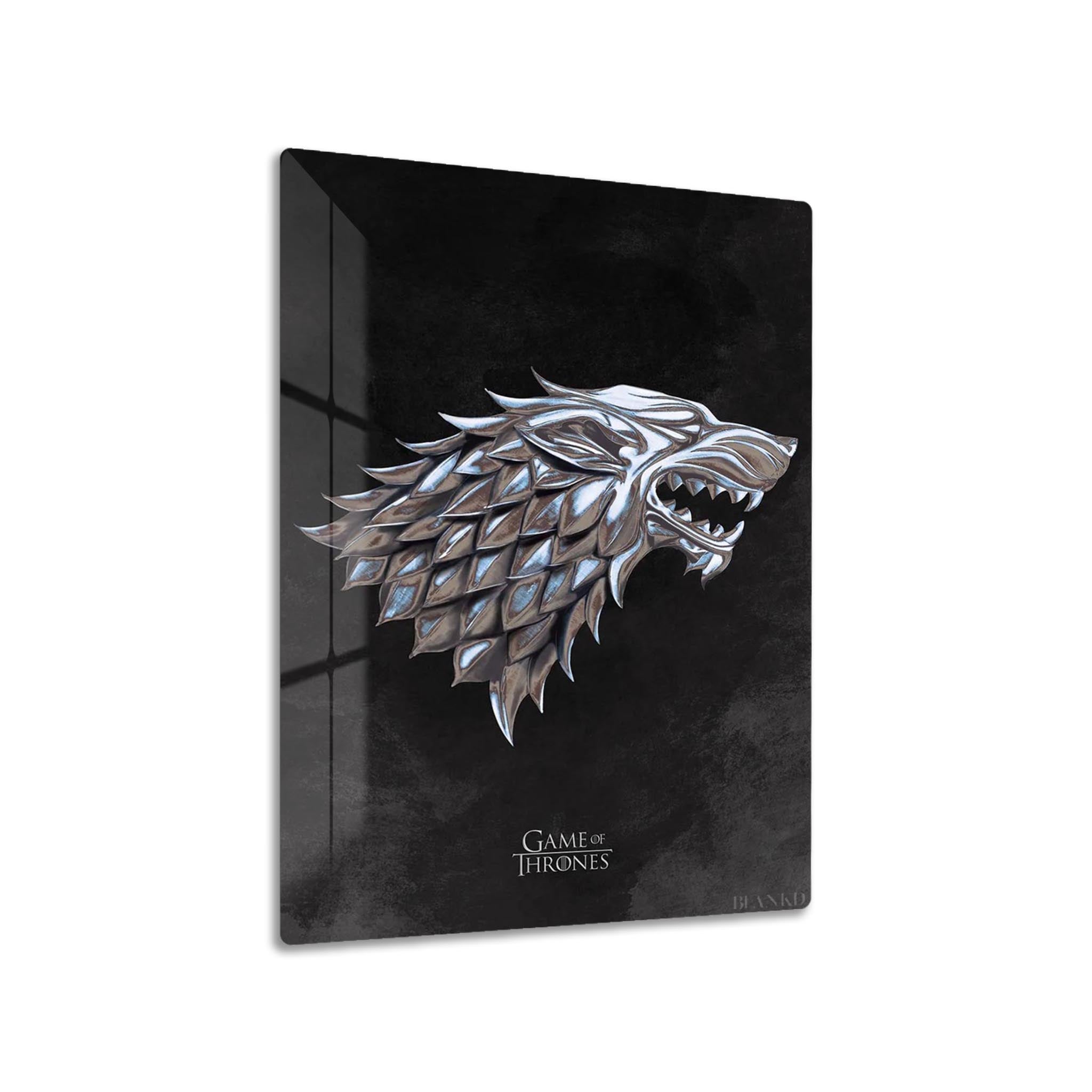 Game of Thrones Stark Sigil metal poster