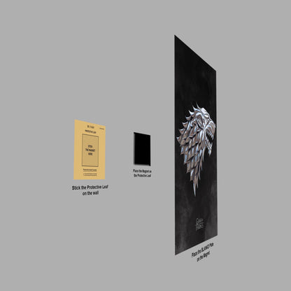 Game of Thrones Stark Sigil metal poster