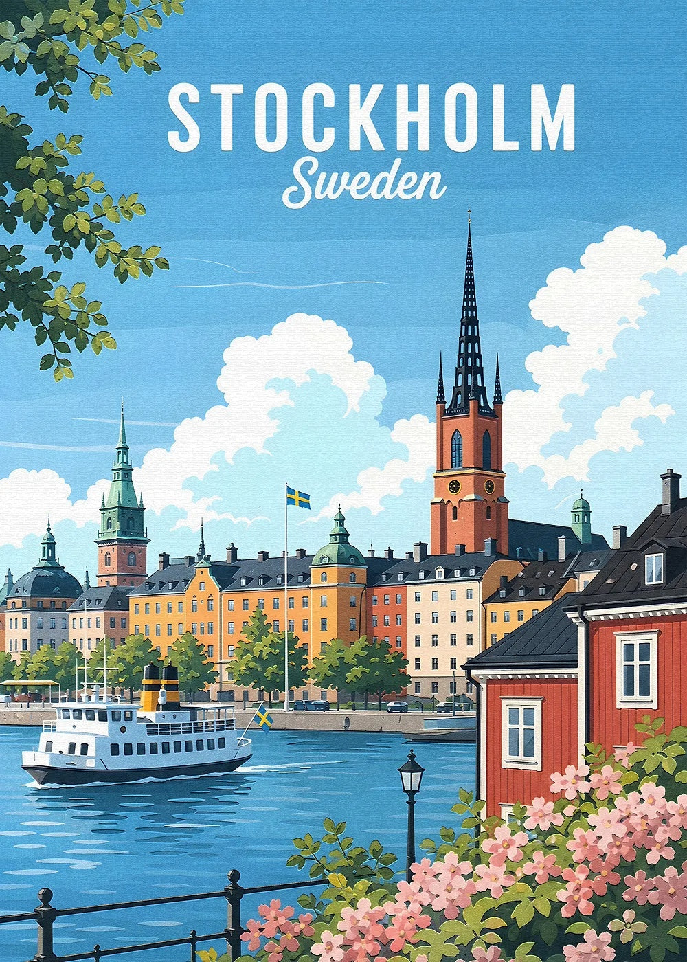 Stockholm, Sweden metal poster artwork