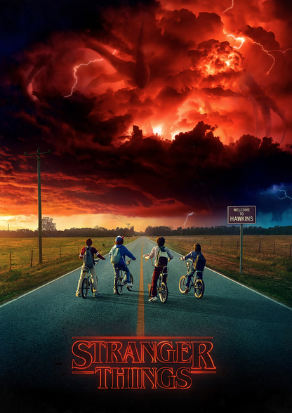 Stranger Things metal poster artwork