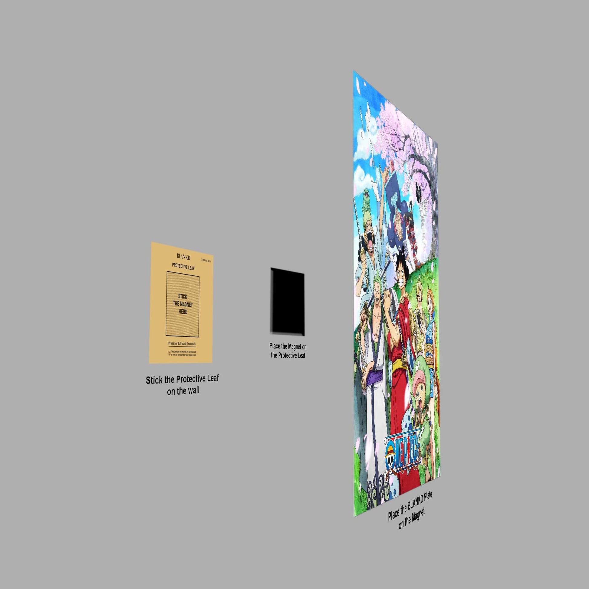 Straw Hats in Wano metal poster