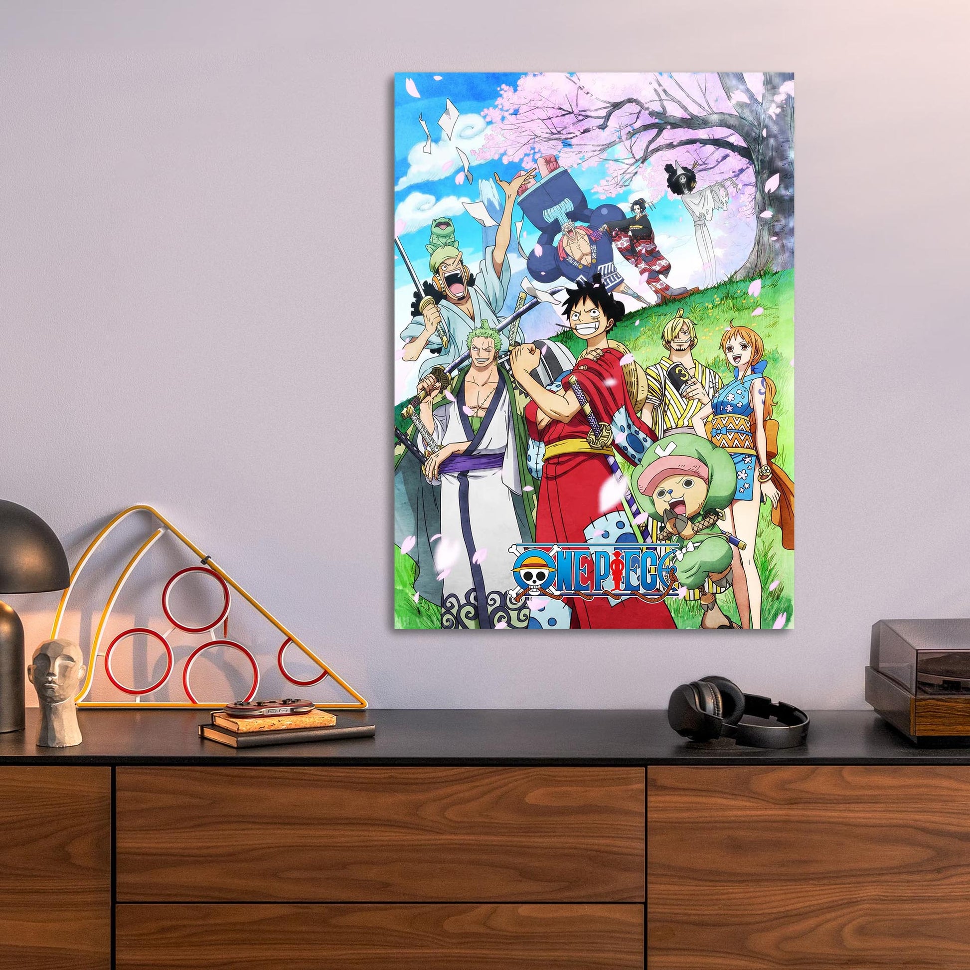 Straw Hats in Wano metal poster