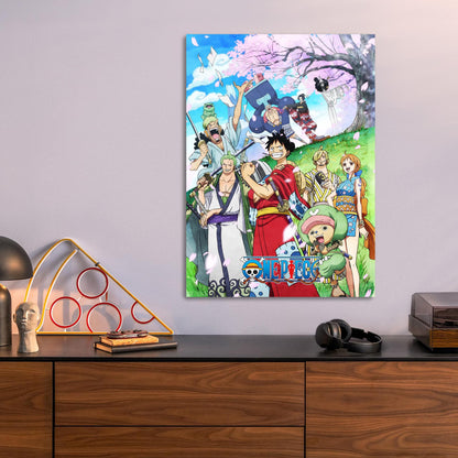 Straw Hats in Wano metal poster
