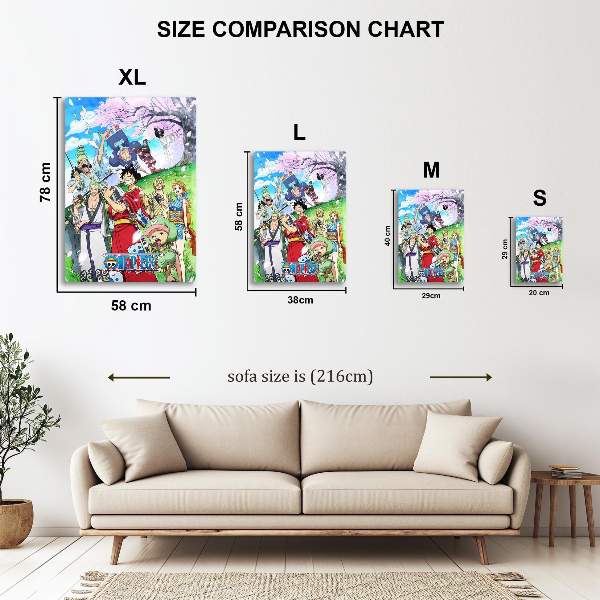 Straw Hats in Wano metal poster
