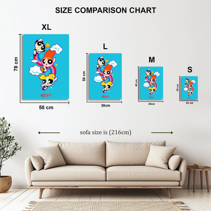 Sugar and Spice Girls metal poster