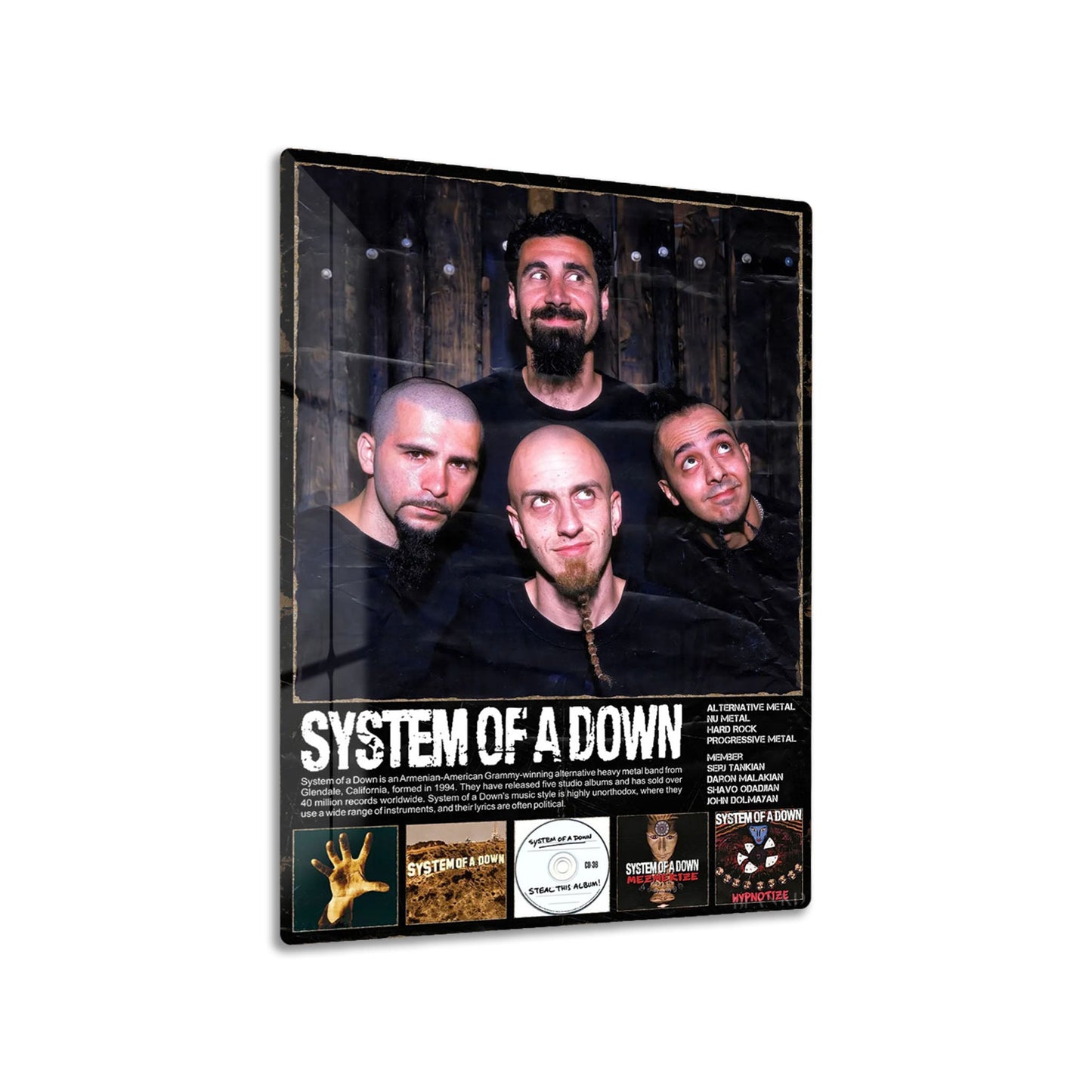 System of a Down Band Poster