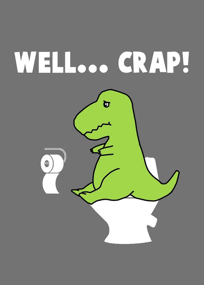 T-Rex Toilet Trouble metal poster artwork