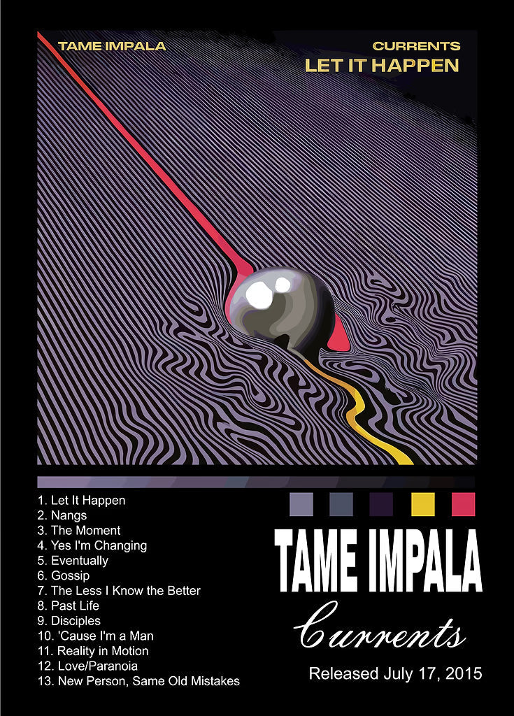 Tame Impala metal poster artwork