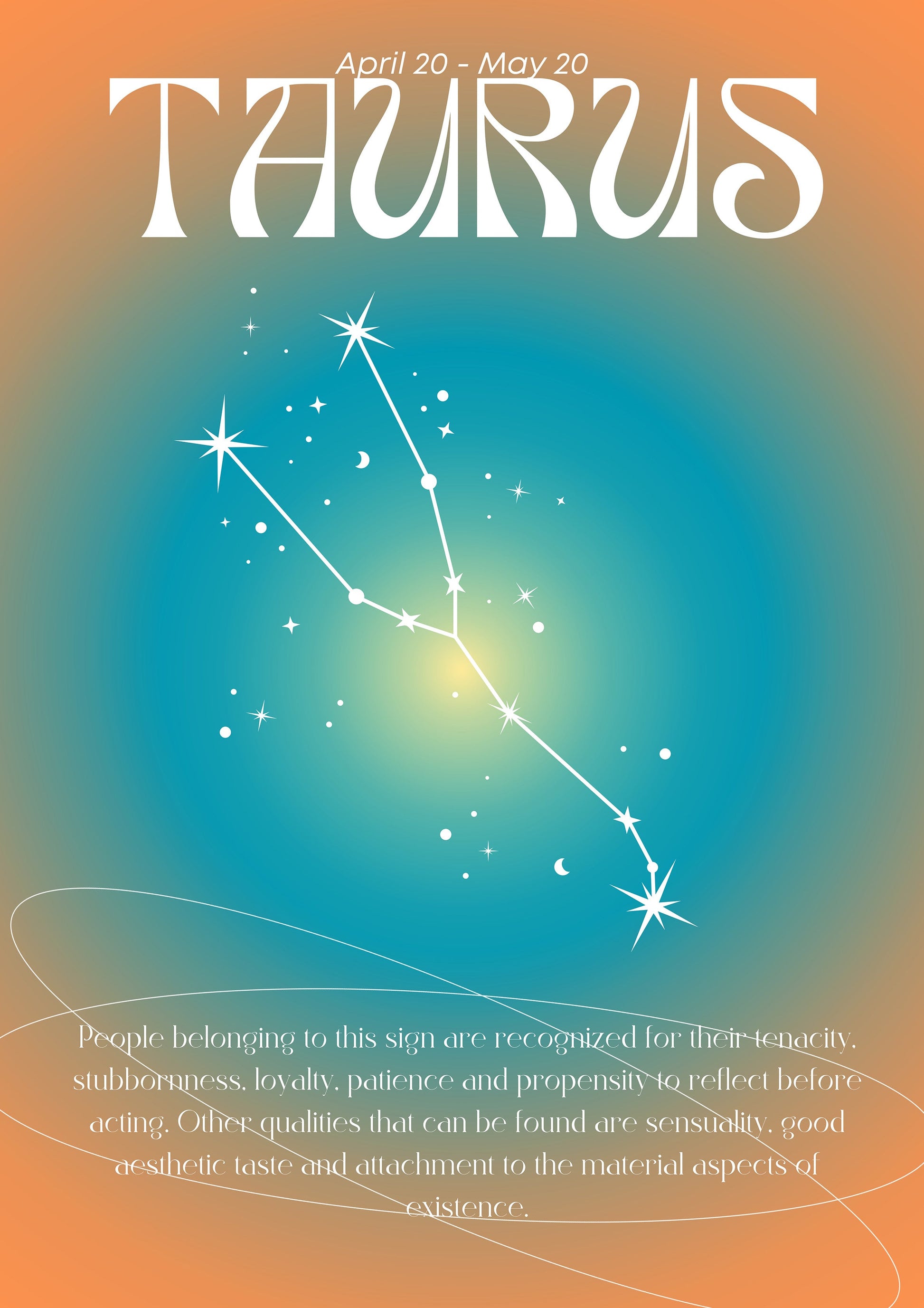 Taurus | Horoscope metal poster artwork