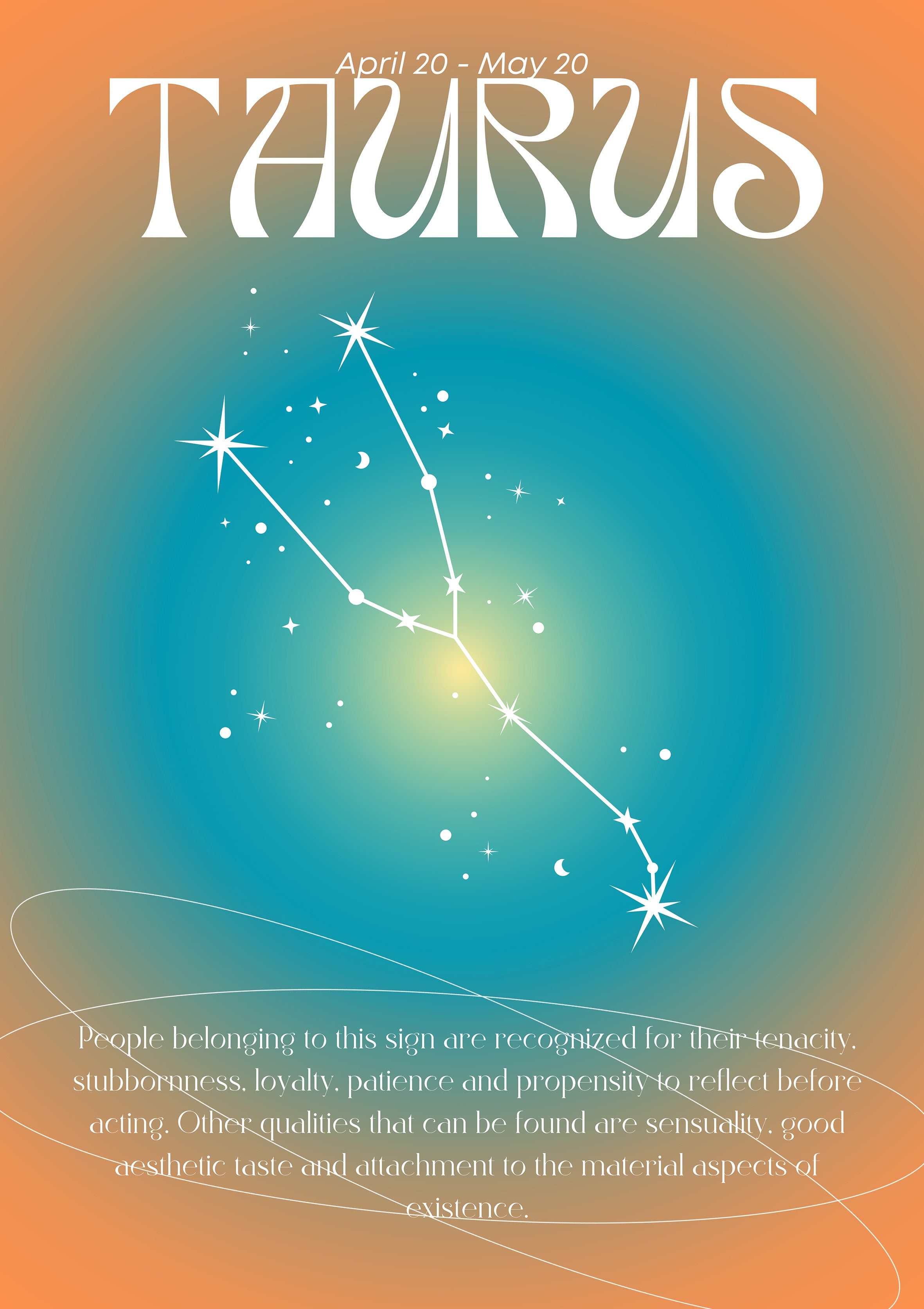Taurus | Horoscope metal poster artwork