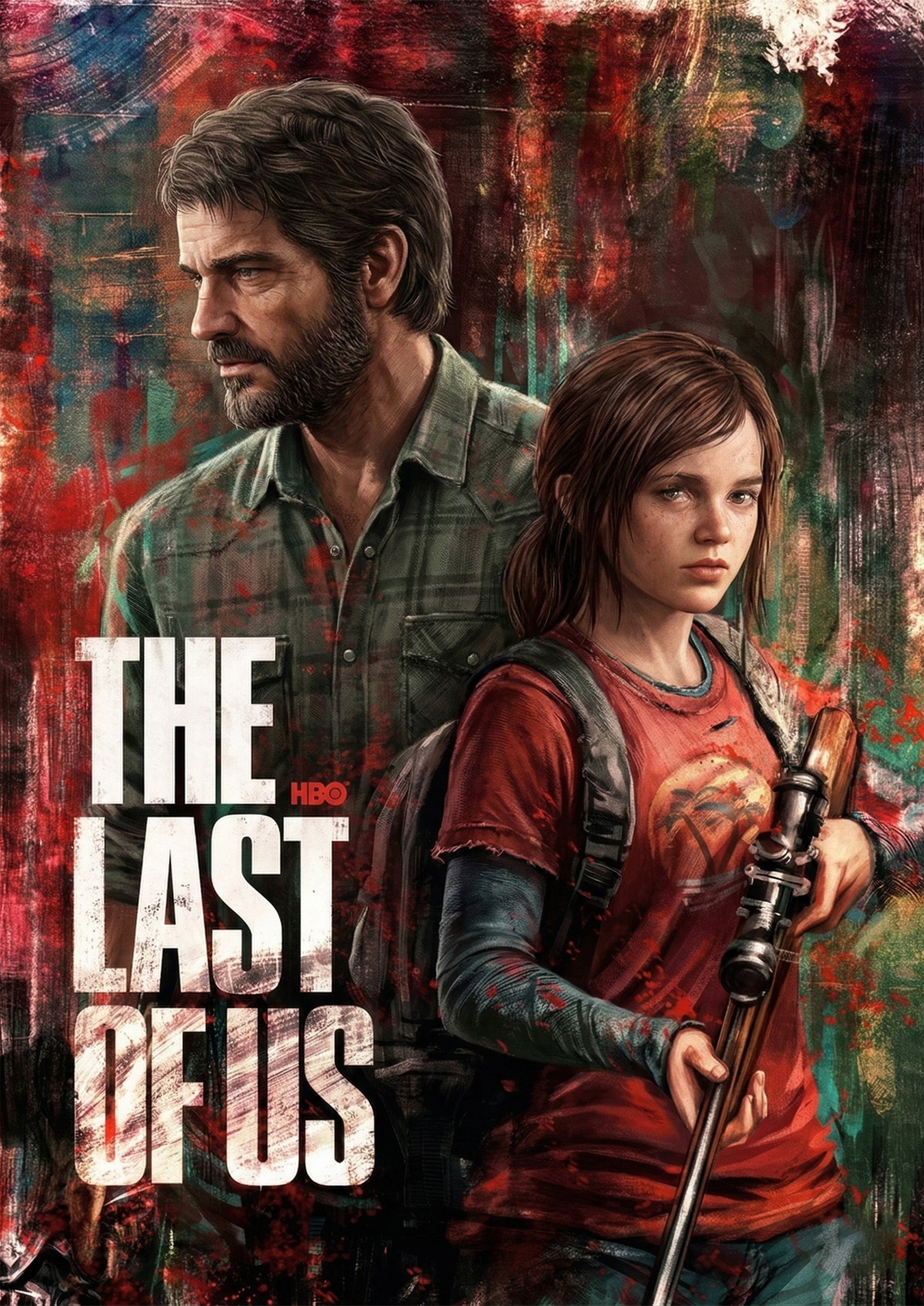 The Last of Us metal poster artwork