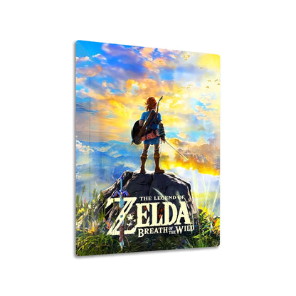 Breath of the Wild Link metal poster
