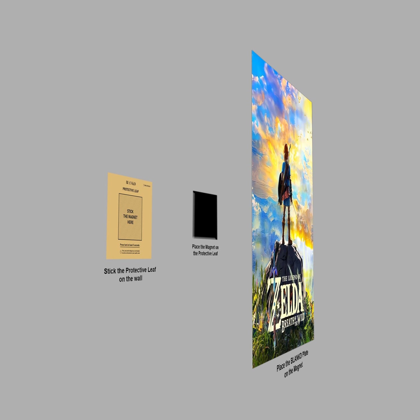 Breath of the Wild Link metal poster