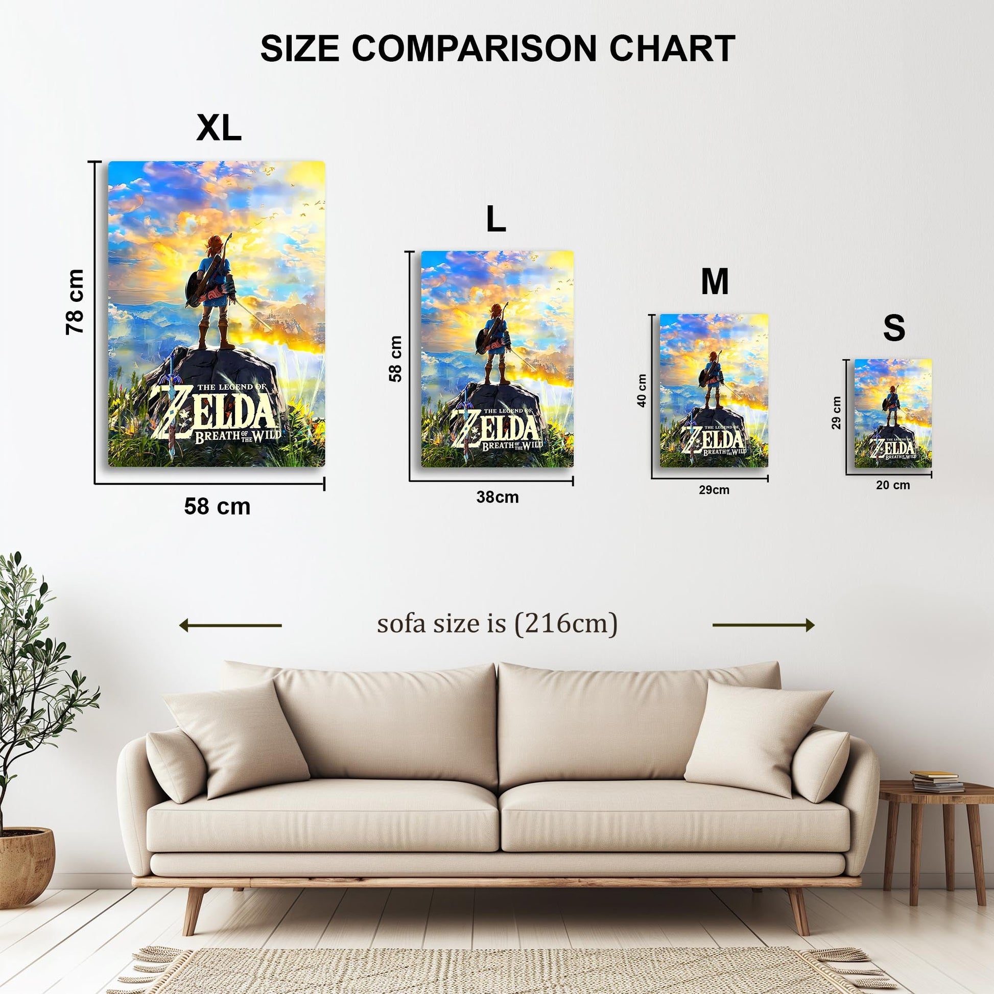 Breath of the Wild Link metal poster