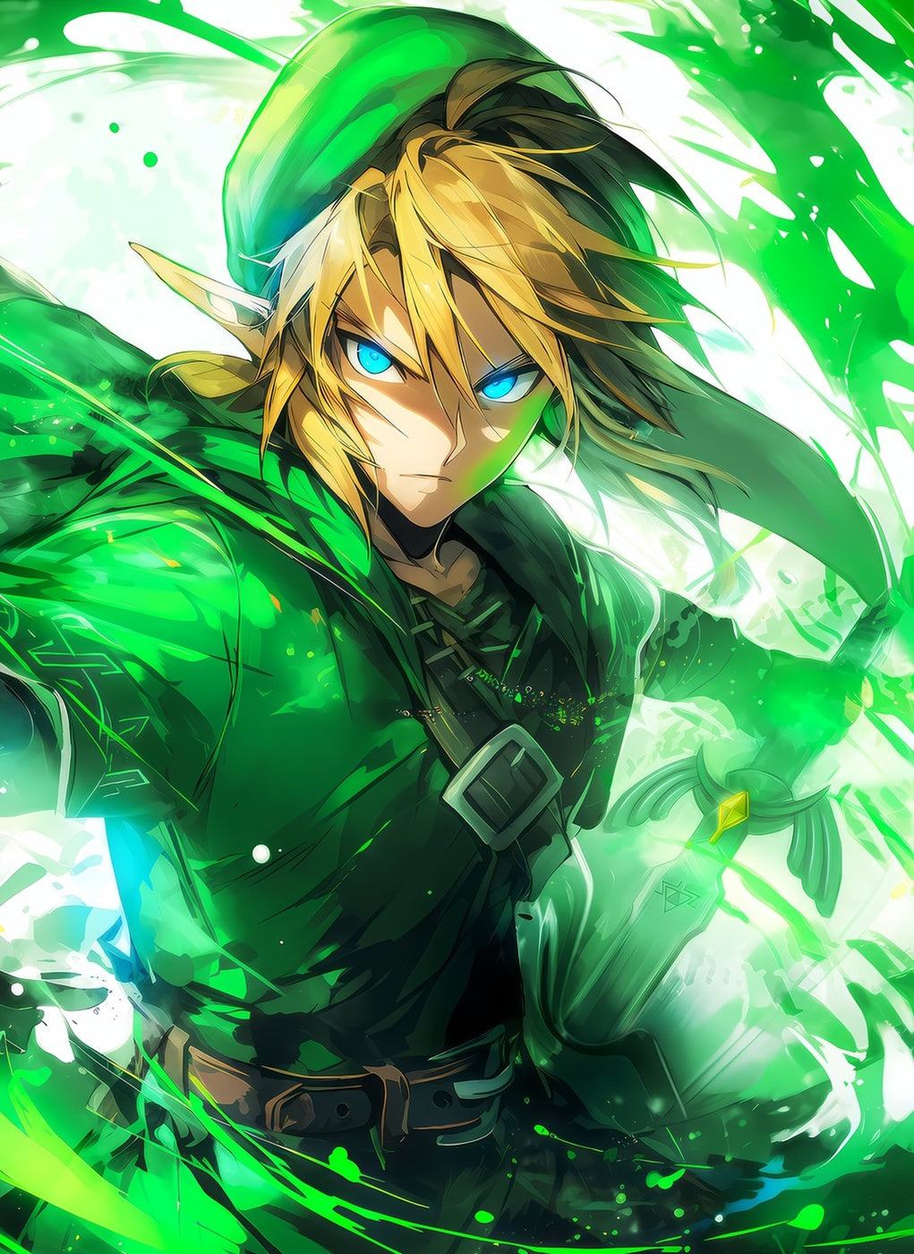 Legend of Zelda Link metal wall art