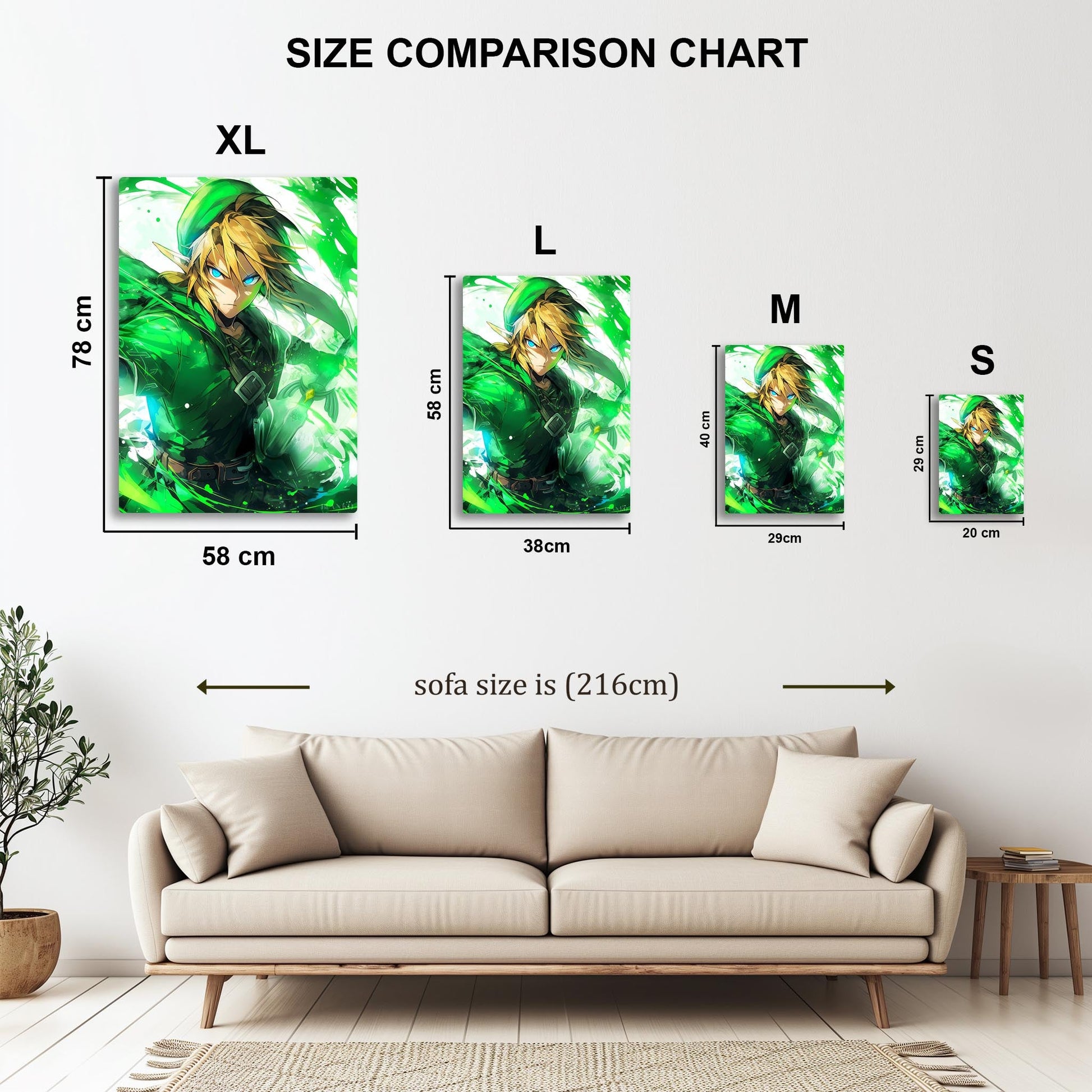 Legend of Zelda Link metal poster
