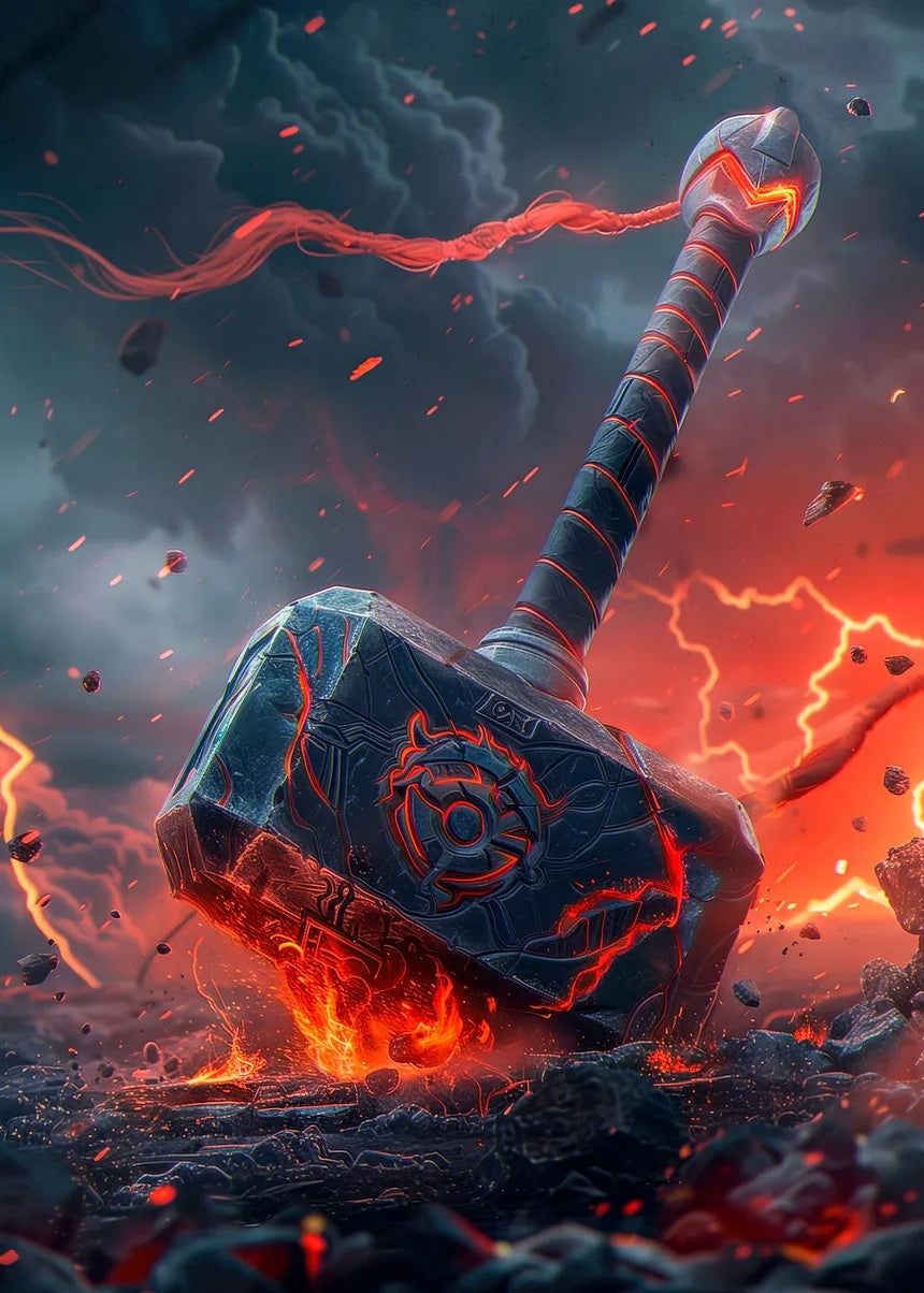 The Legendary Hammer metal poster artwork