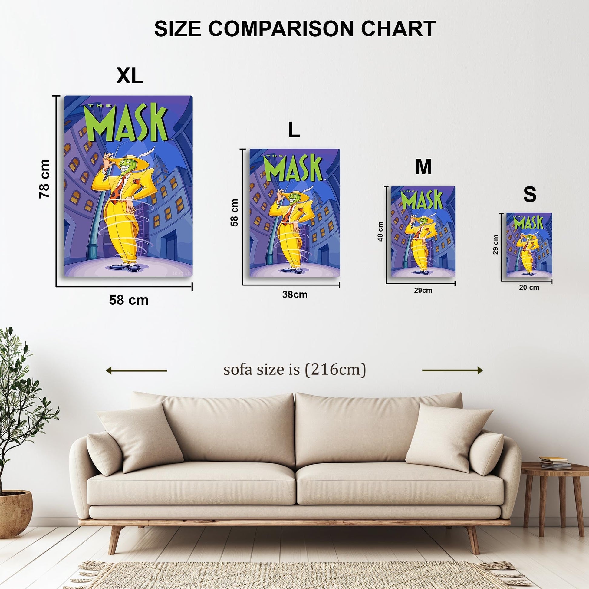 The Mask metal poster