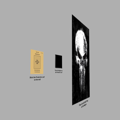 The Punisher Skull metal poster