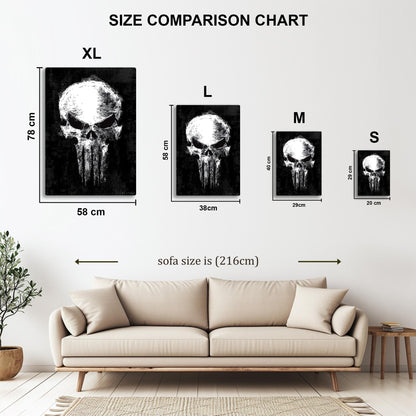 The Punisher Skull metal poster