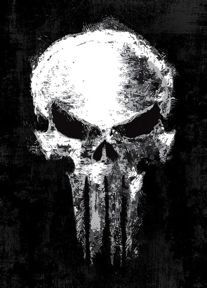 The Punisher One Last Kill Distressed Skull metal poster artwork