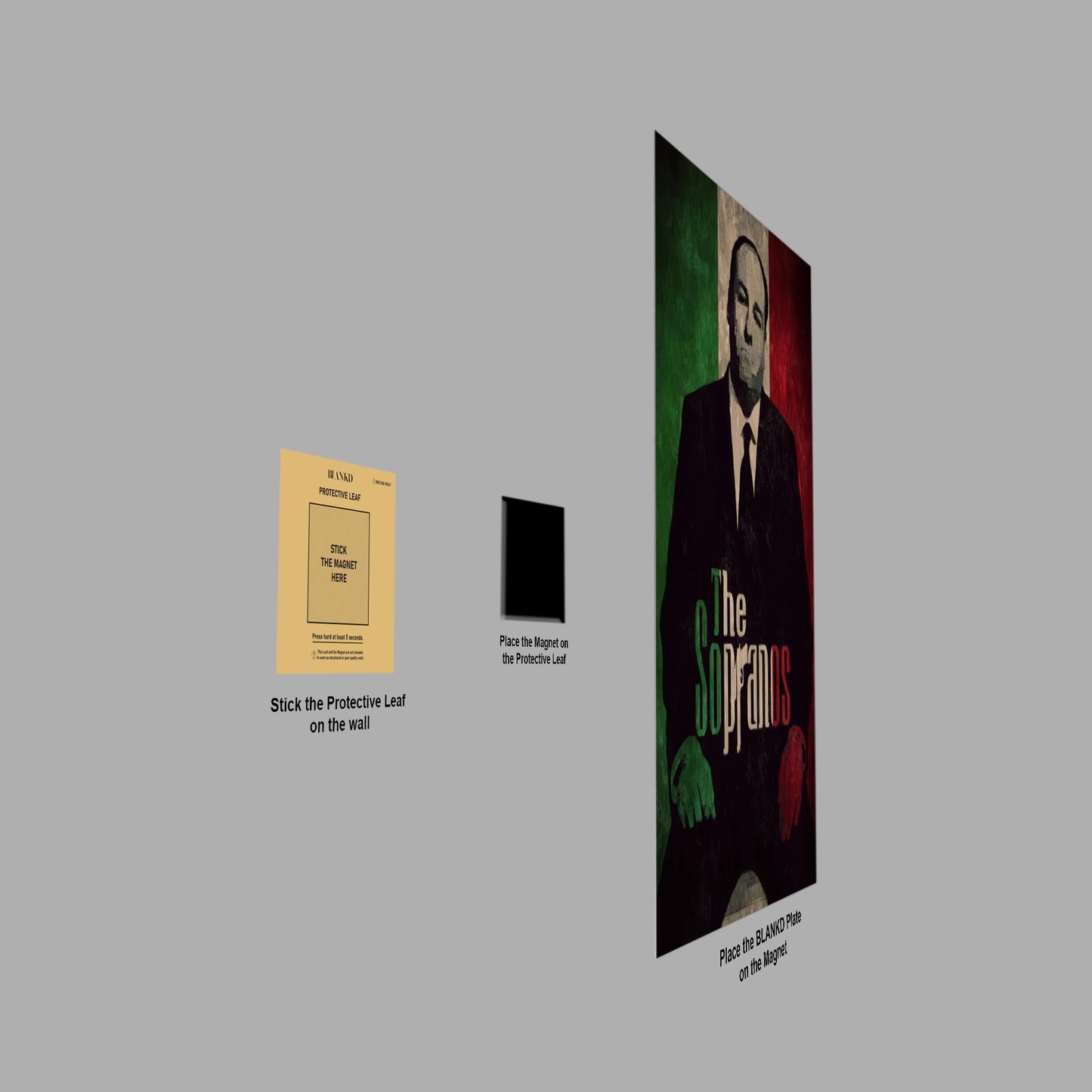 The Sopranos poster close-up detail