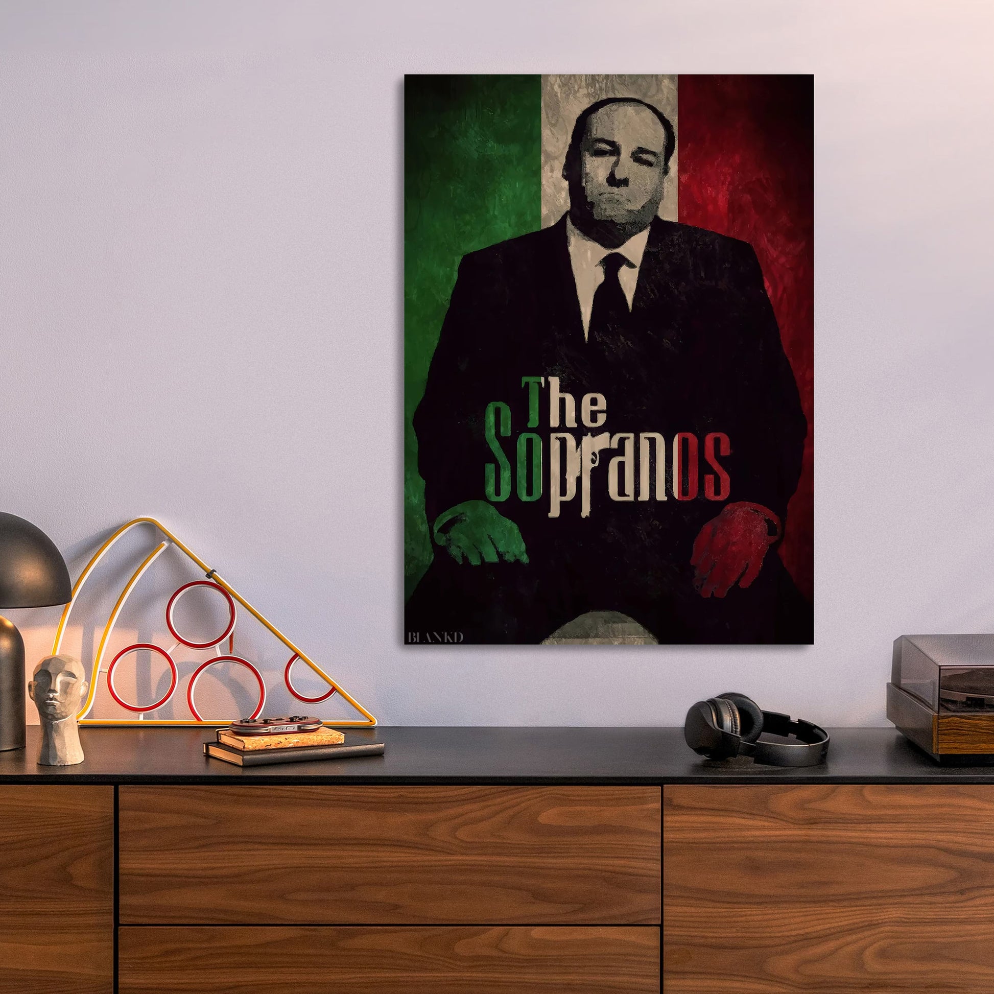 The Sopranos metal poster size comparison