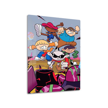 The Grim Adventures metal poster