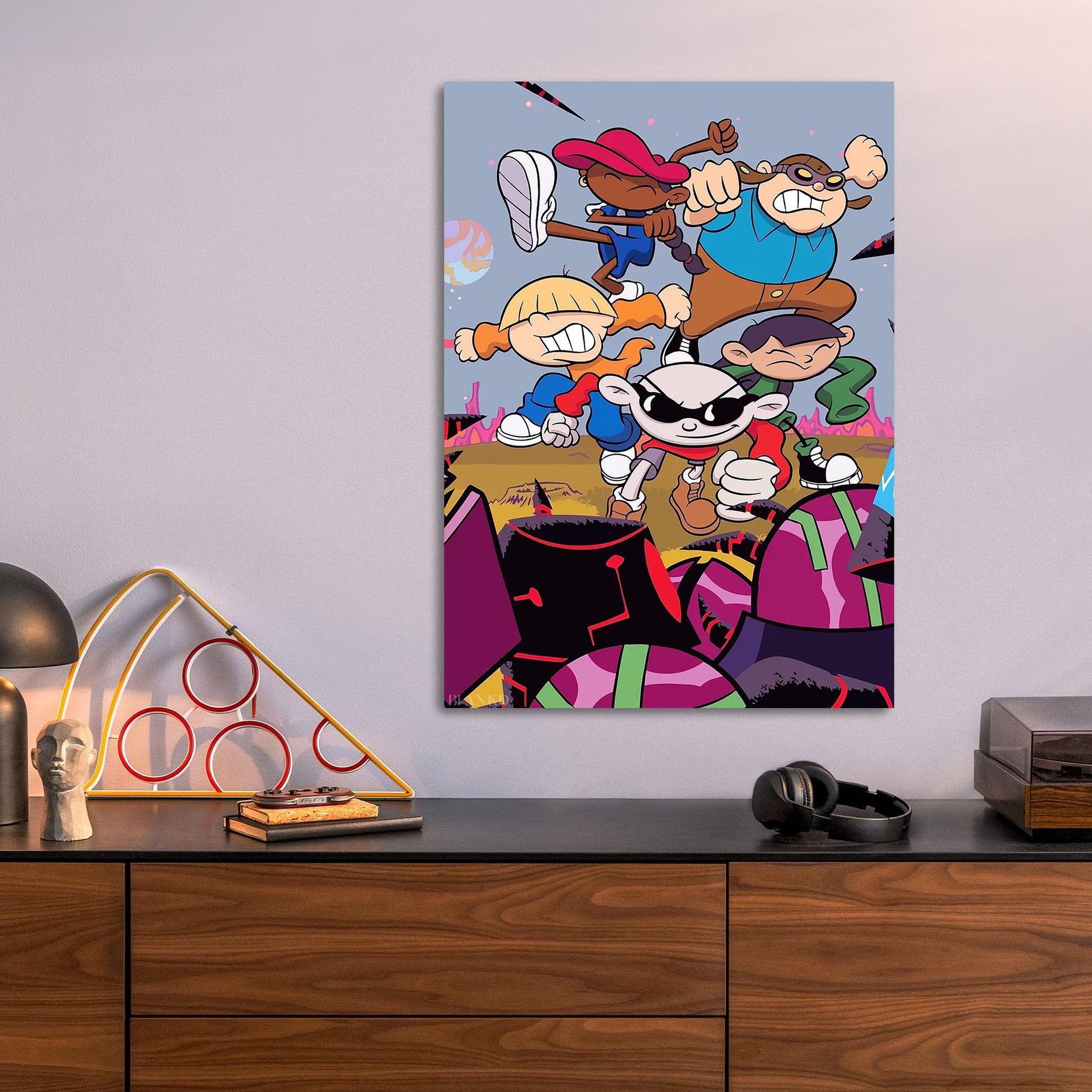The Grim Adventures metal poster