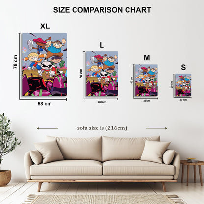 The Grim Adventures metal poster