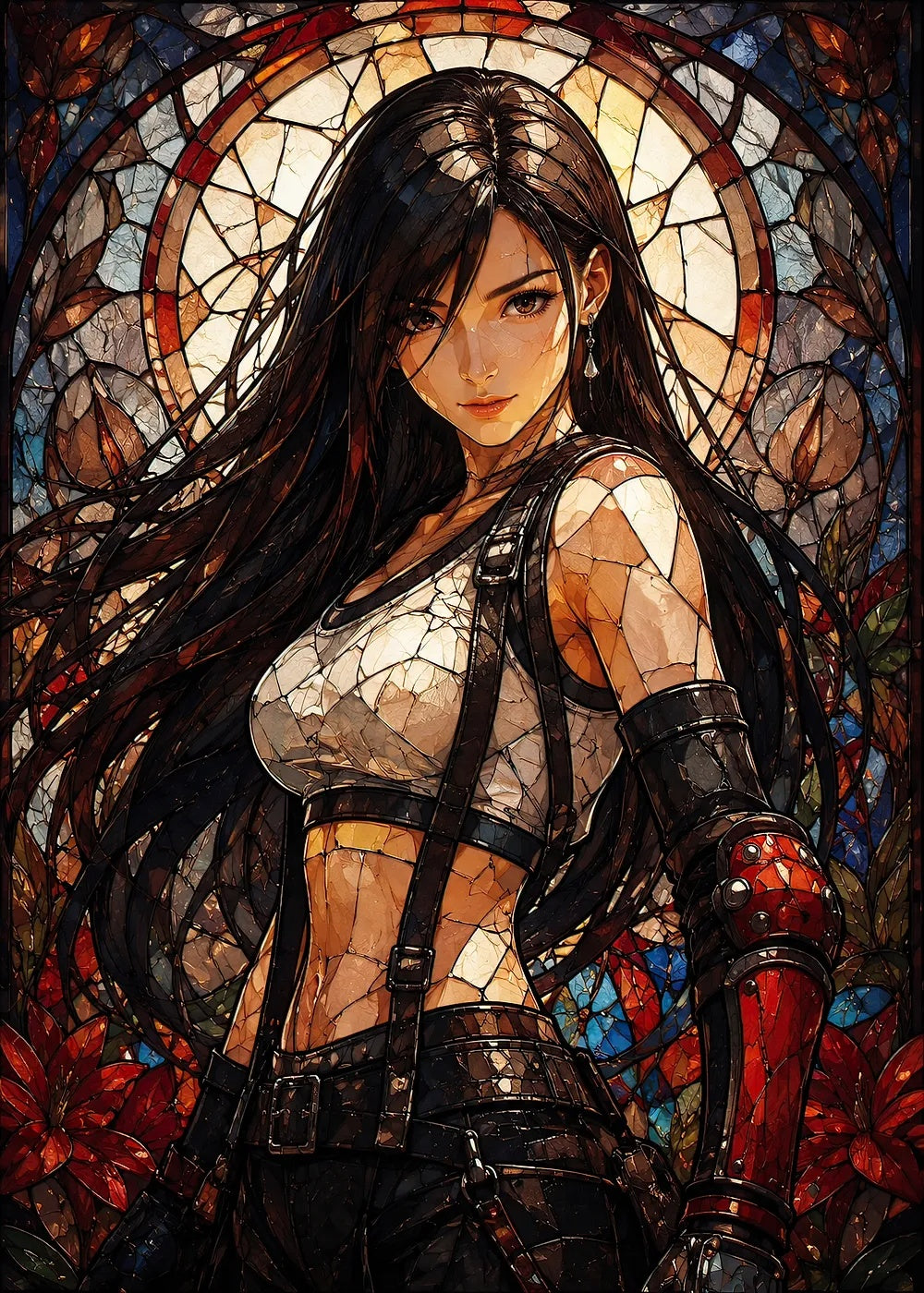 Tifa Lockhart metal poster artwork