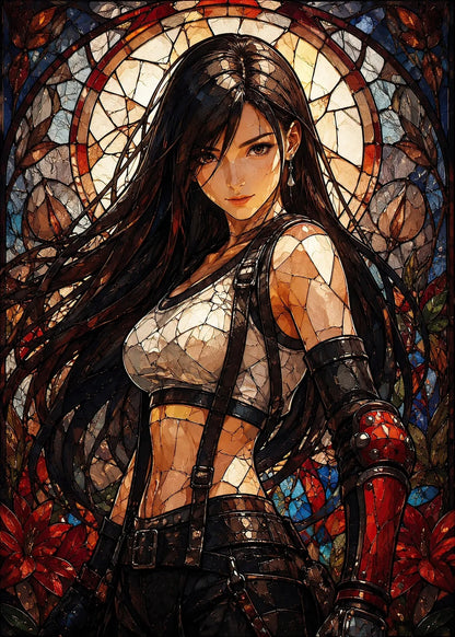 Tifa Lockhart metal poster artwork