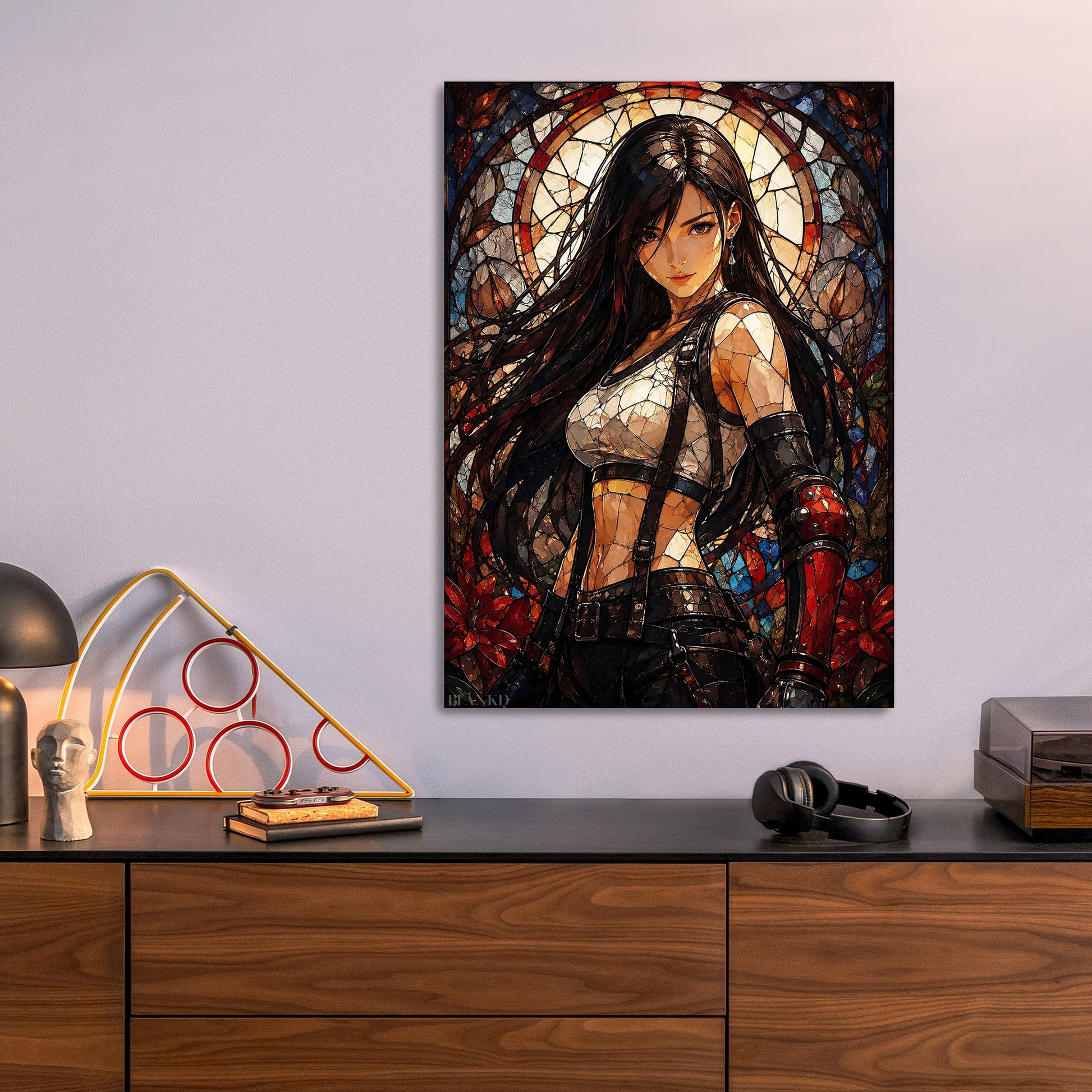 Tifa Lockhart metal poster size comparison